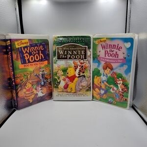 Winnie the Pooh - Trio of VHS Tapes
